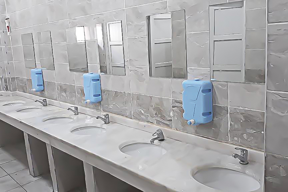 Borusuz 5 Kg Butonlu Sıvı Sabunluk