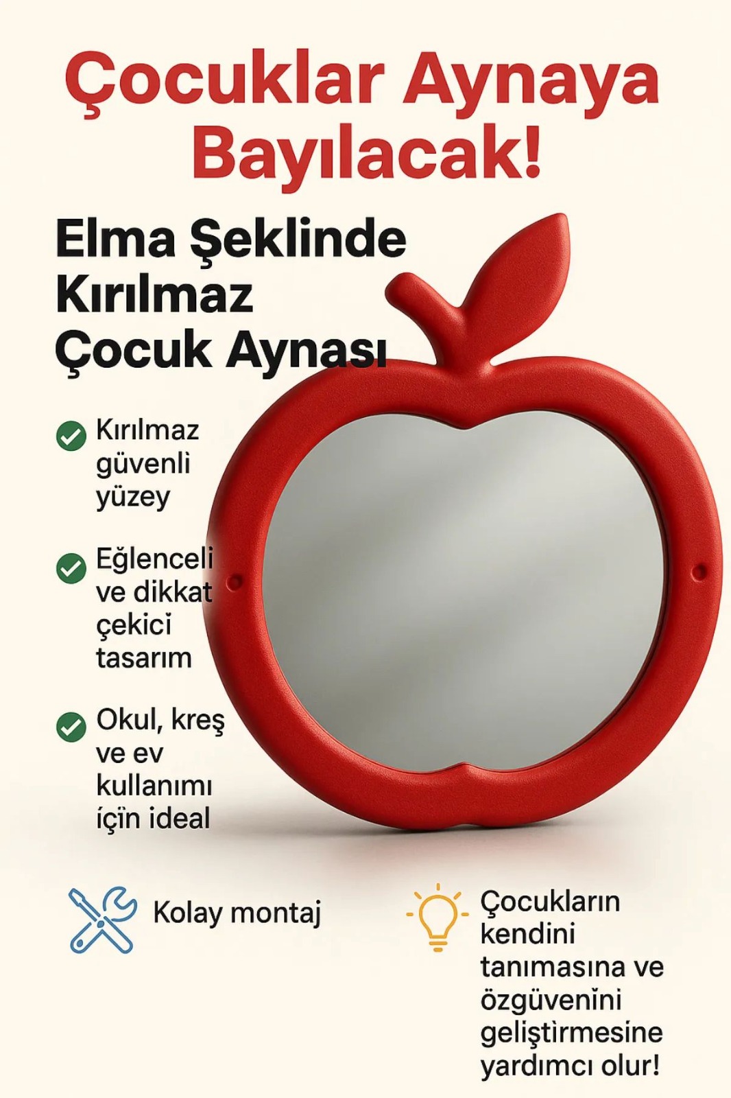 Okul Dekoratif Ayna Modelleri