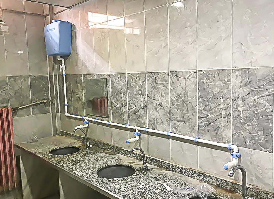 Depolu Borulu Butonlu Sabunluk Sistemleri