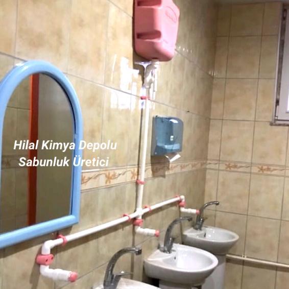 Depolu Borulu Butonlu Sabunluk Sistemleri